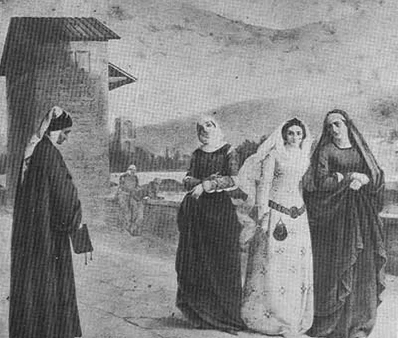 L'incontro di Dante e Beatrice